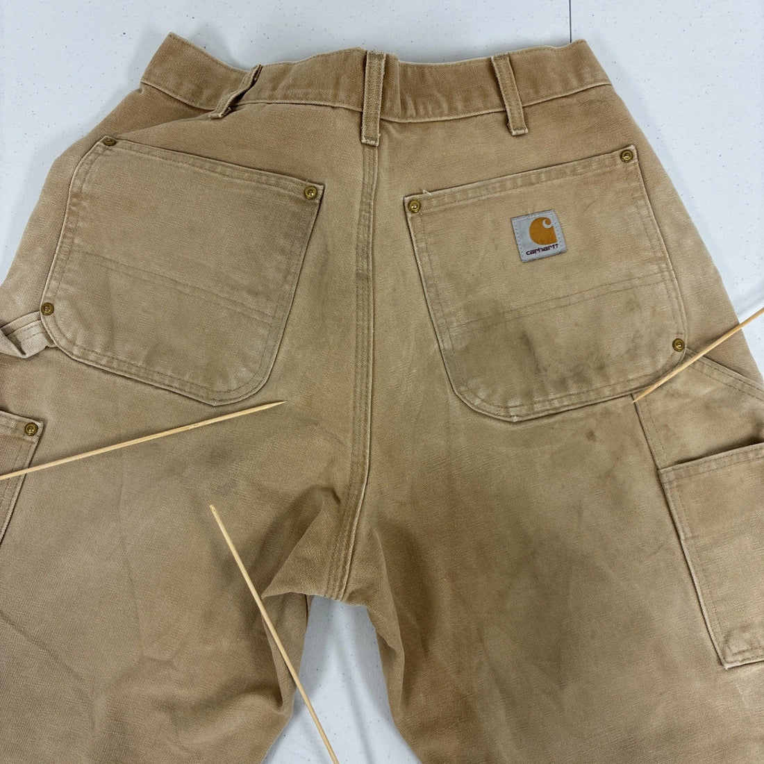 Carhartt Canvas Carpenter Double Knee Work Pants Size 32 X 32 Brown
