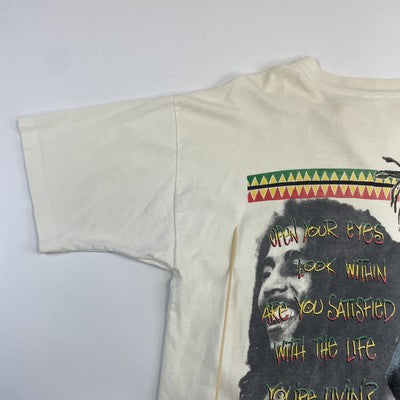 Vintage Bob Marley Exodos T-Shirt Size XL Double Sided 90s