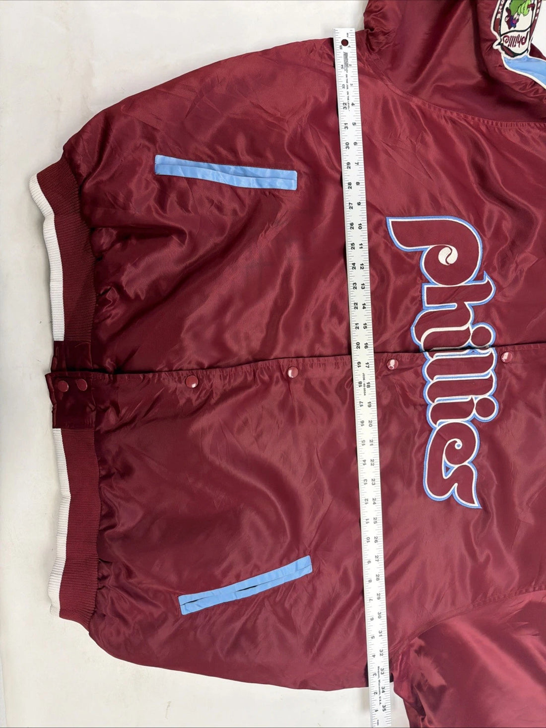 Philadelphia Phillies G-III Carl Banks Cooperstown Bomber Jacket Size 2XL MLB