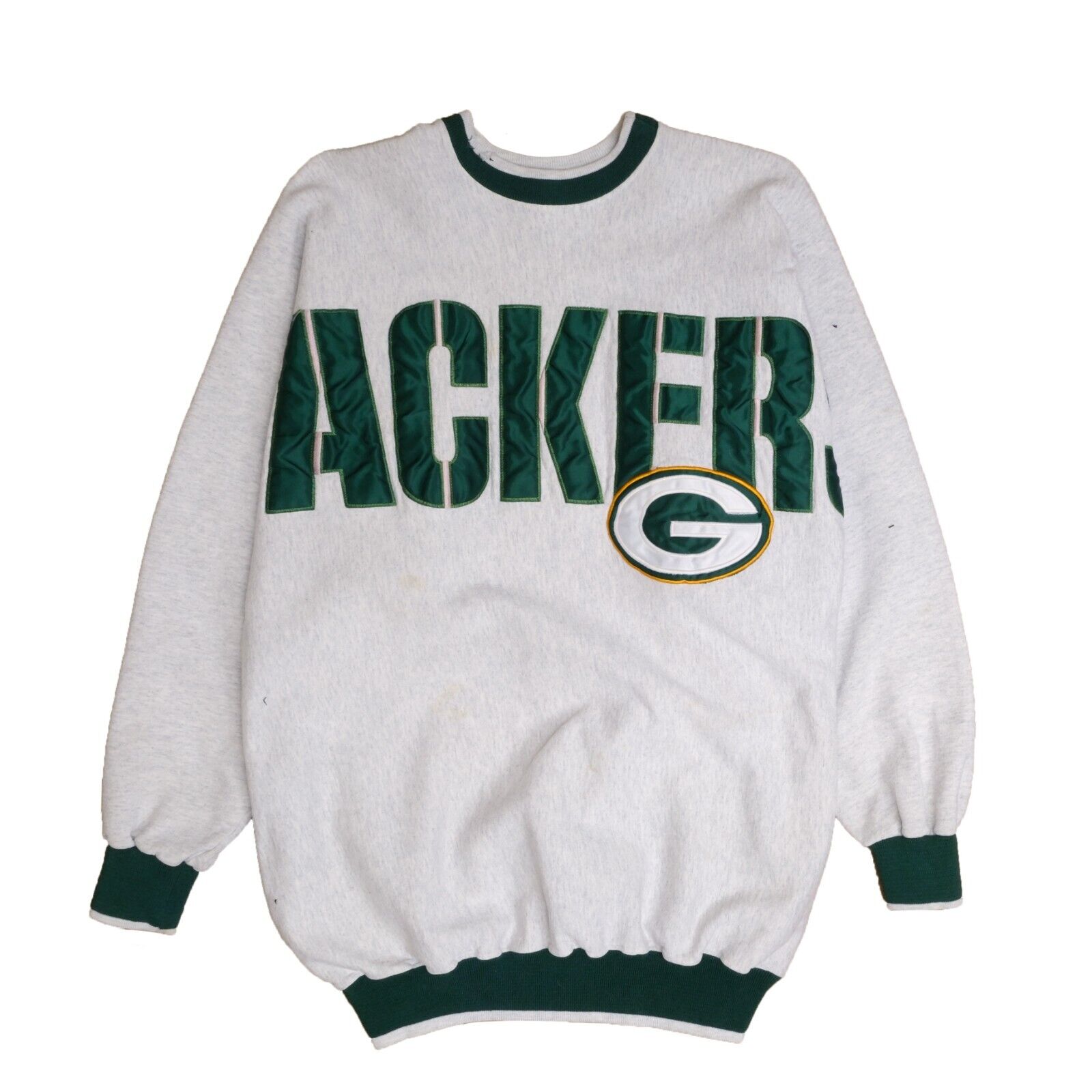 Vintage Green Bay Packers Spell Out Sweatshirt Crewneck Size XL NFL