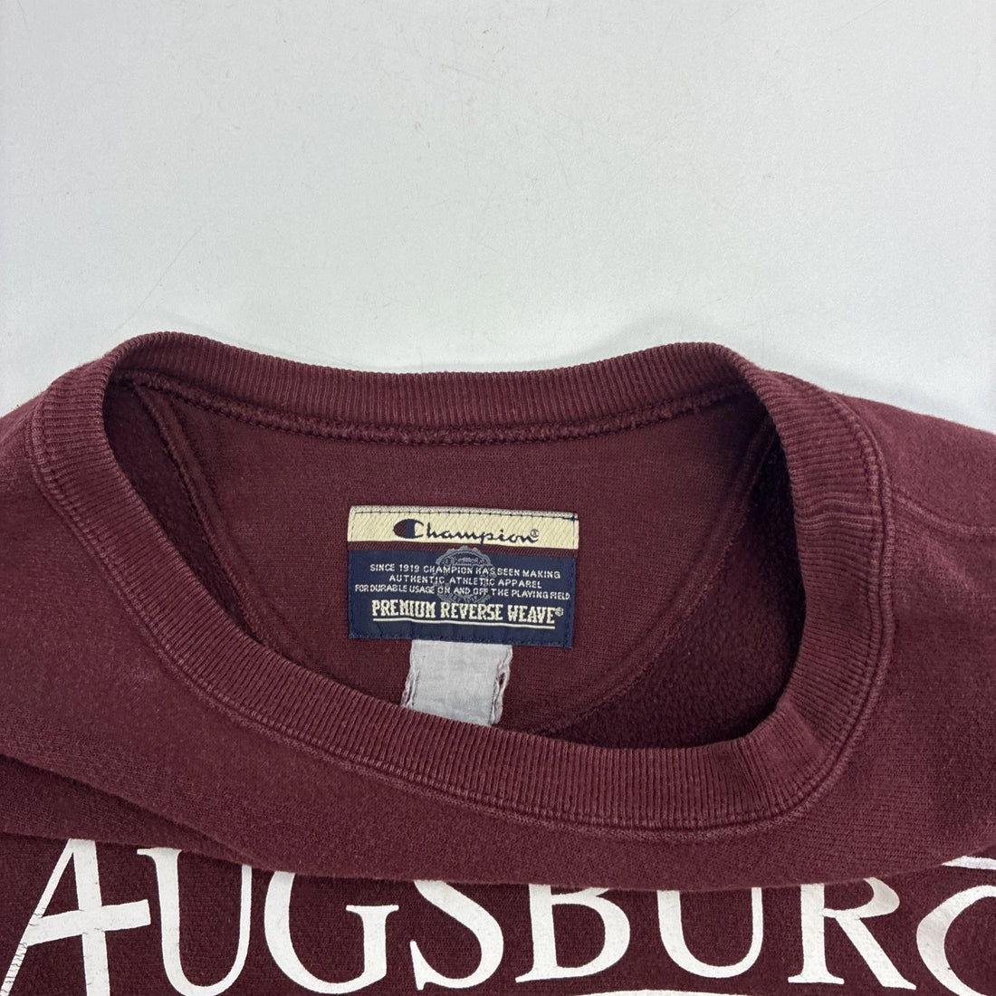 Vintage Augsburg Football Champion Reverse Weave Sweatshirt Size XL