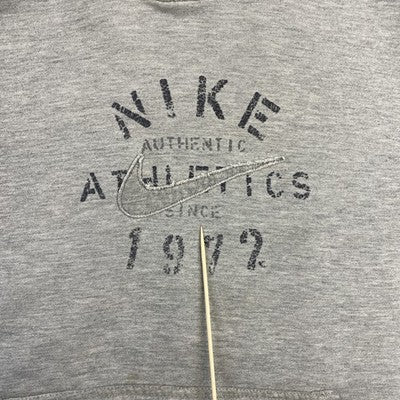 Vintage Nike Sweatshirt Hoodie Size Large Gray