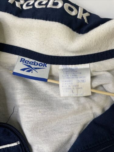 Vintage Reebok Windbreaker Light Jacket Size Large Blue