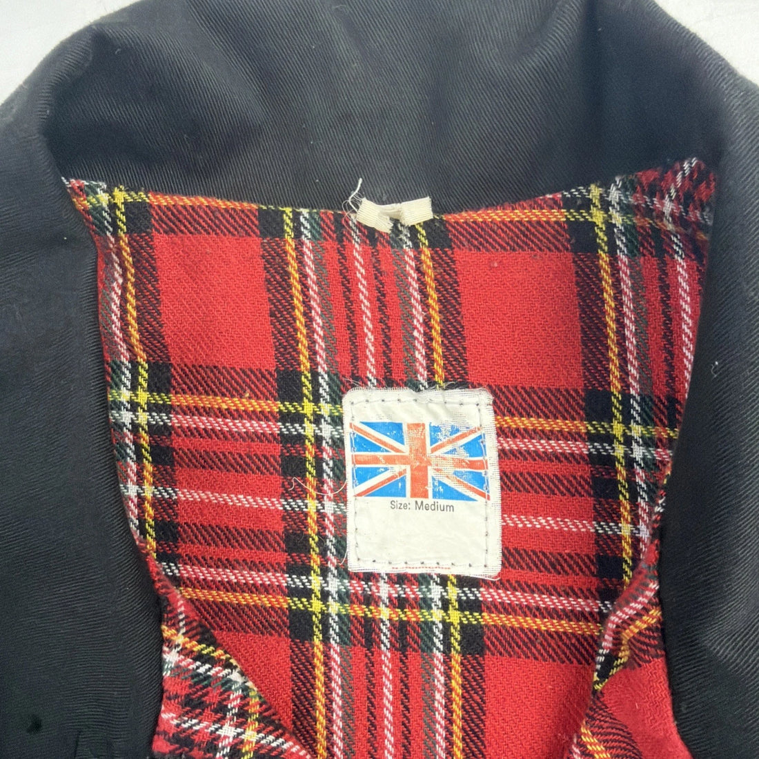 Vintage Bomber Jacket Size Medium Plaid Lined
