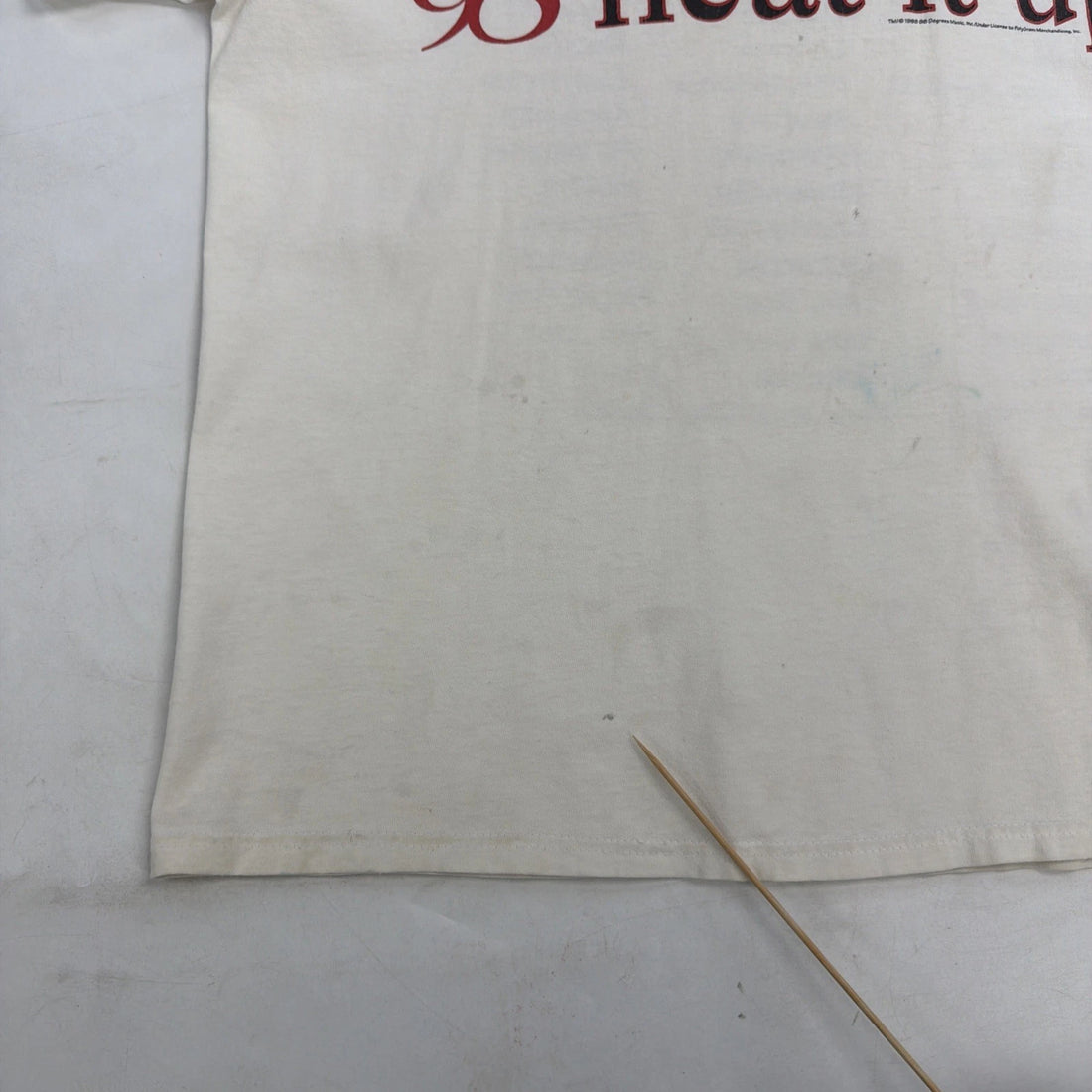 Vintage 98 Degrees Heat It Up Tour T-Shirt Size Medium