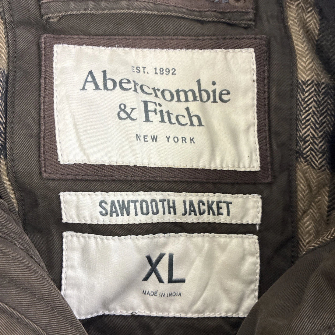 Abercrombie & Fitch Sawtooth Field Coat Jacket Size XL Vintage Y2K