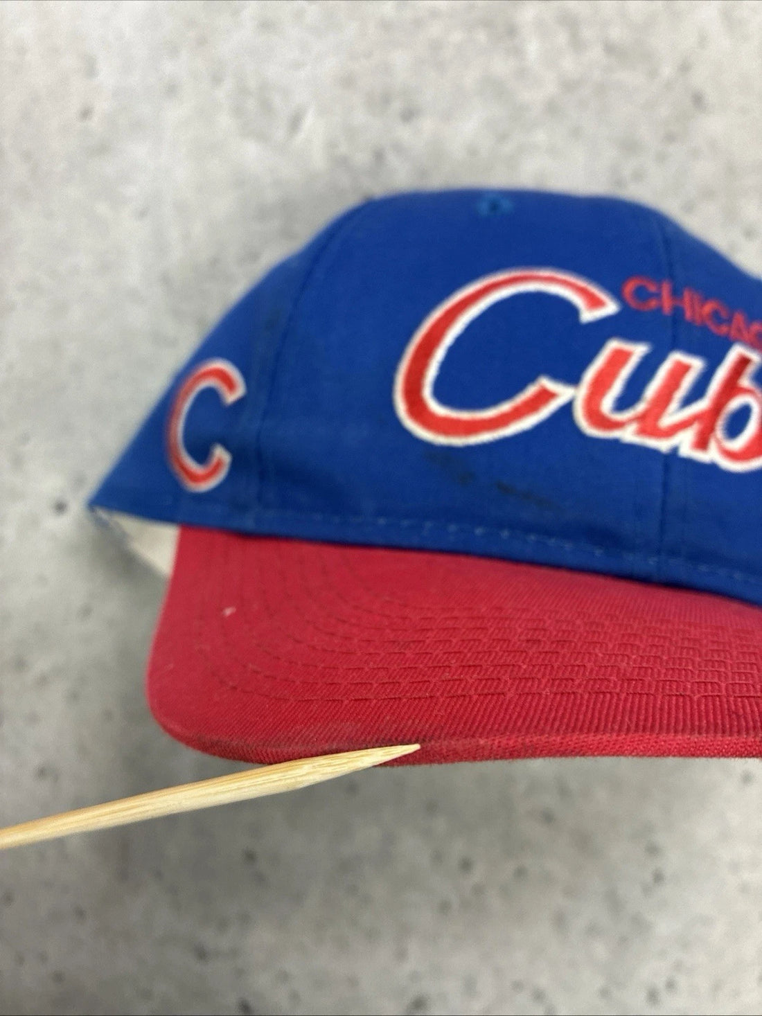 Chicago Cubs Script Snapback Hat Cap OSFA MLB