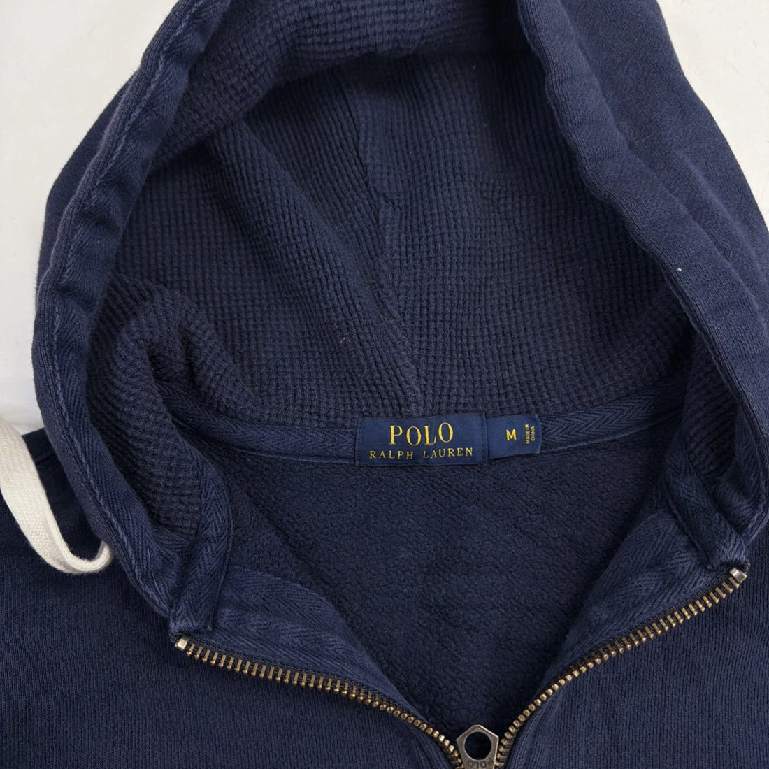 Polo Ralph Lauren Full Zip Sweatshirt Hoodie Size Medium Blue