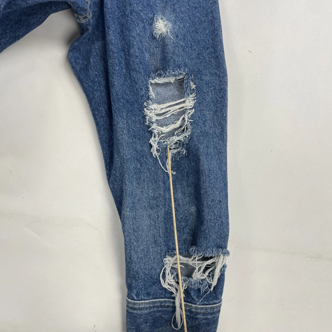 Lone Star Cafe Lee Denim Trucker Jacket Size Medium Distressed