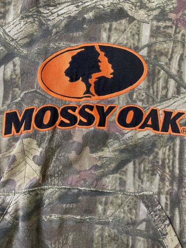 Vintage Mossy Oak Break Up Camo Sweatshirt Hoodie Size 2XL Camouflage