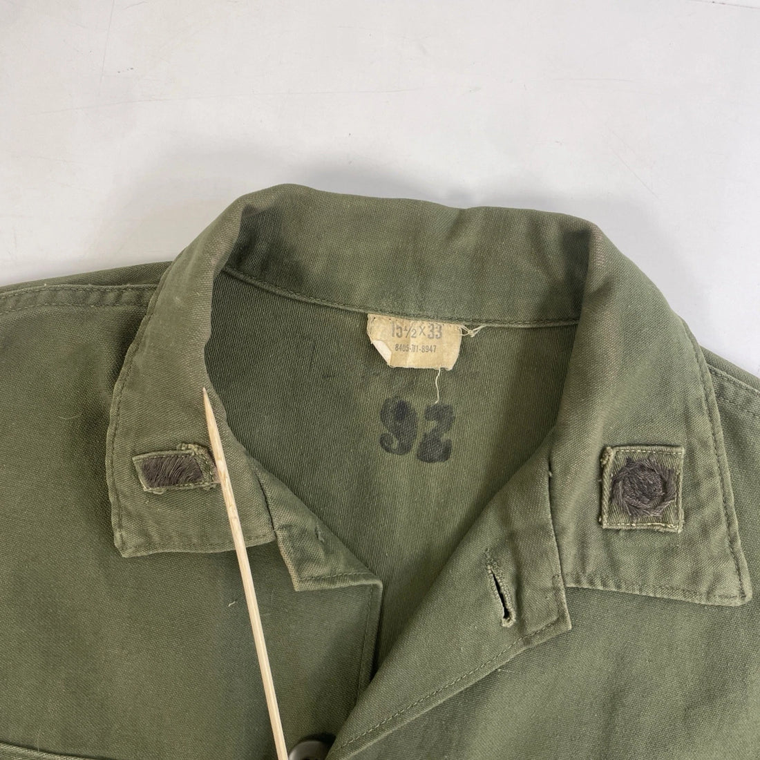 Vintage U.S. Army Military Button Up Shirt Size 15 1/2 X 33