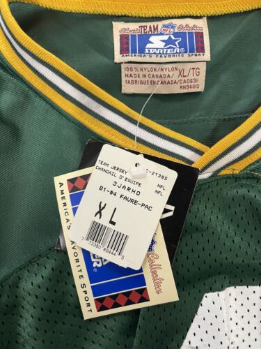 Vintage Green Bay Packers Brett Favre Starter Jersey Size 52 NWT NFL –  Throwback Vault