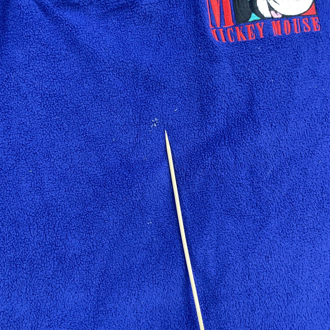 Vintage Mickey Mouse Disney 1/4 Zip Fleece Sweater Size Small