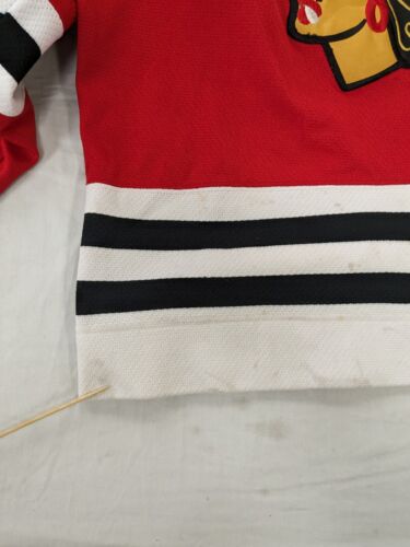 Vintage Chicago Blackhawks Starter Jersey Size Large Red 90s NHL