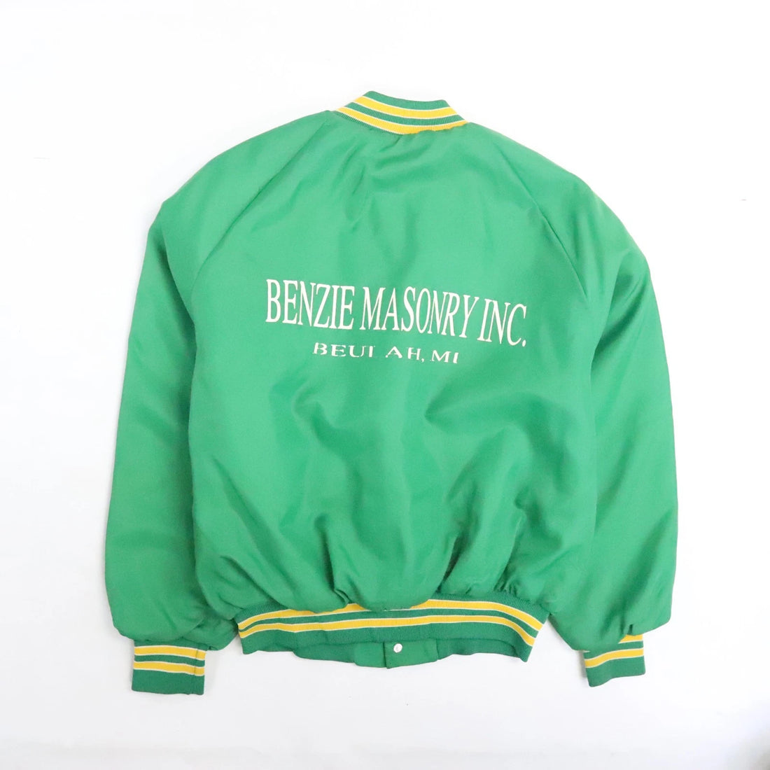 Vintage King Louie Bomber Jacket Size Medium Green