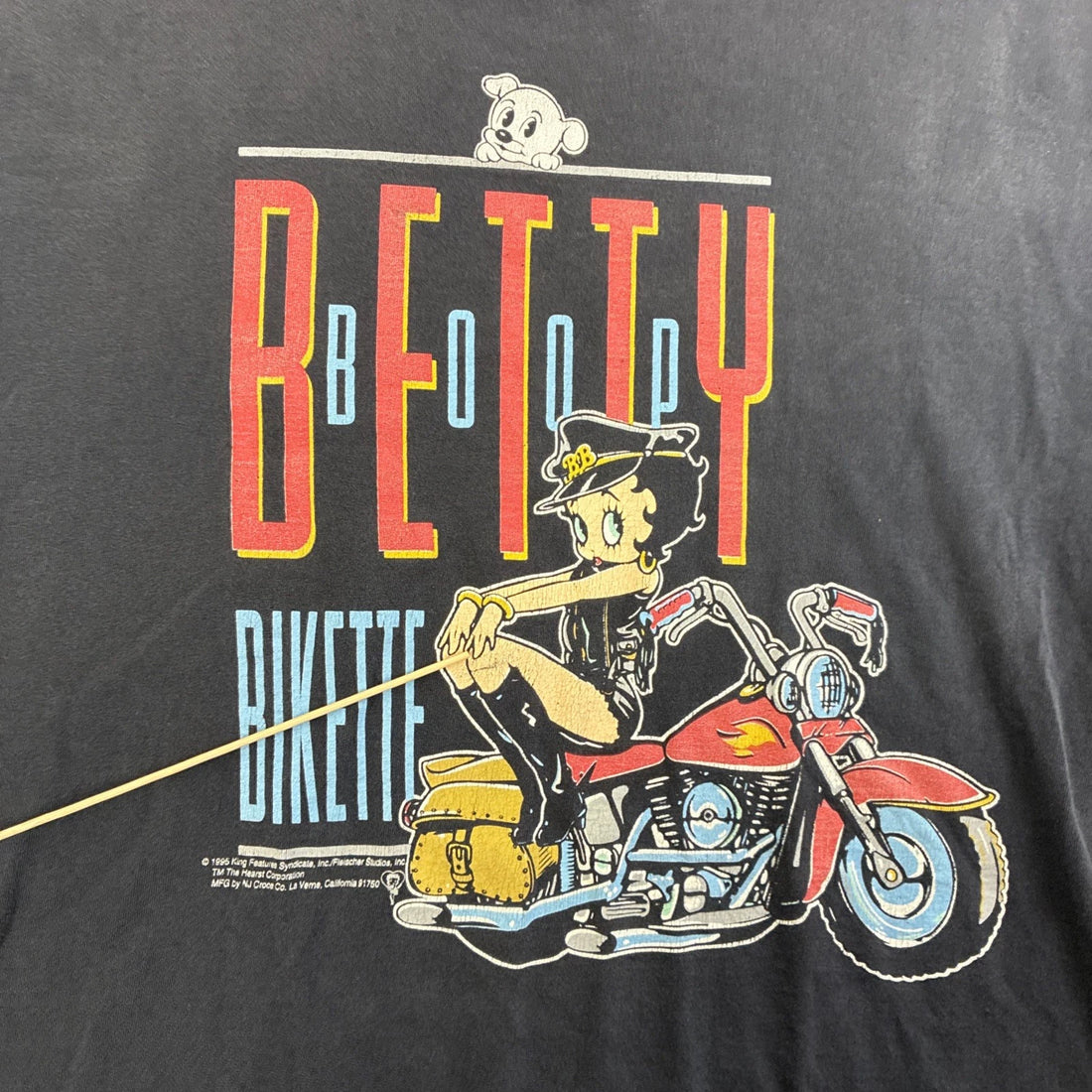 Vintage Betty Boop Bikette Cartoon T-Shirt Size XL 1995 90s