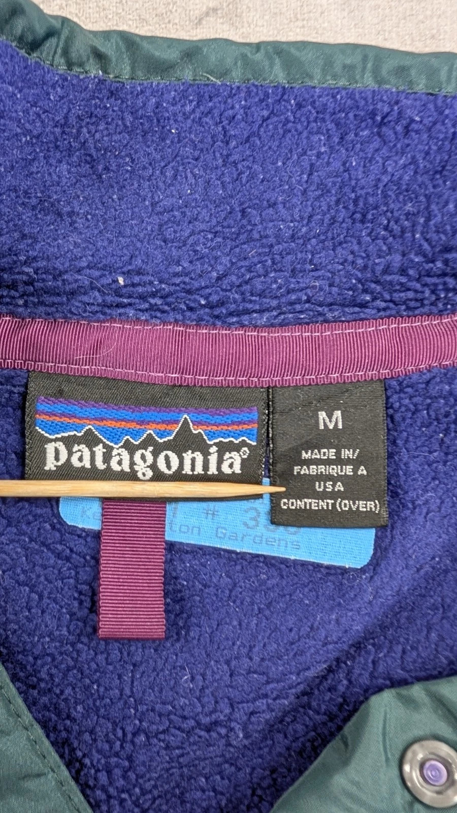 Vintage Patagonia Synchilla Snap T Fleece Jacket Size Medium 90s