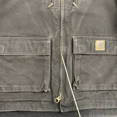 Carhartt Canvas Work Coat Jacket Size XL C95 DKB