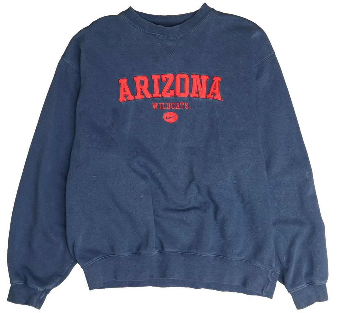Vintage Arizona Wildcats Nike Sweatshirt Crewneck Large Blue Y2K NCAA