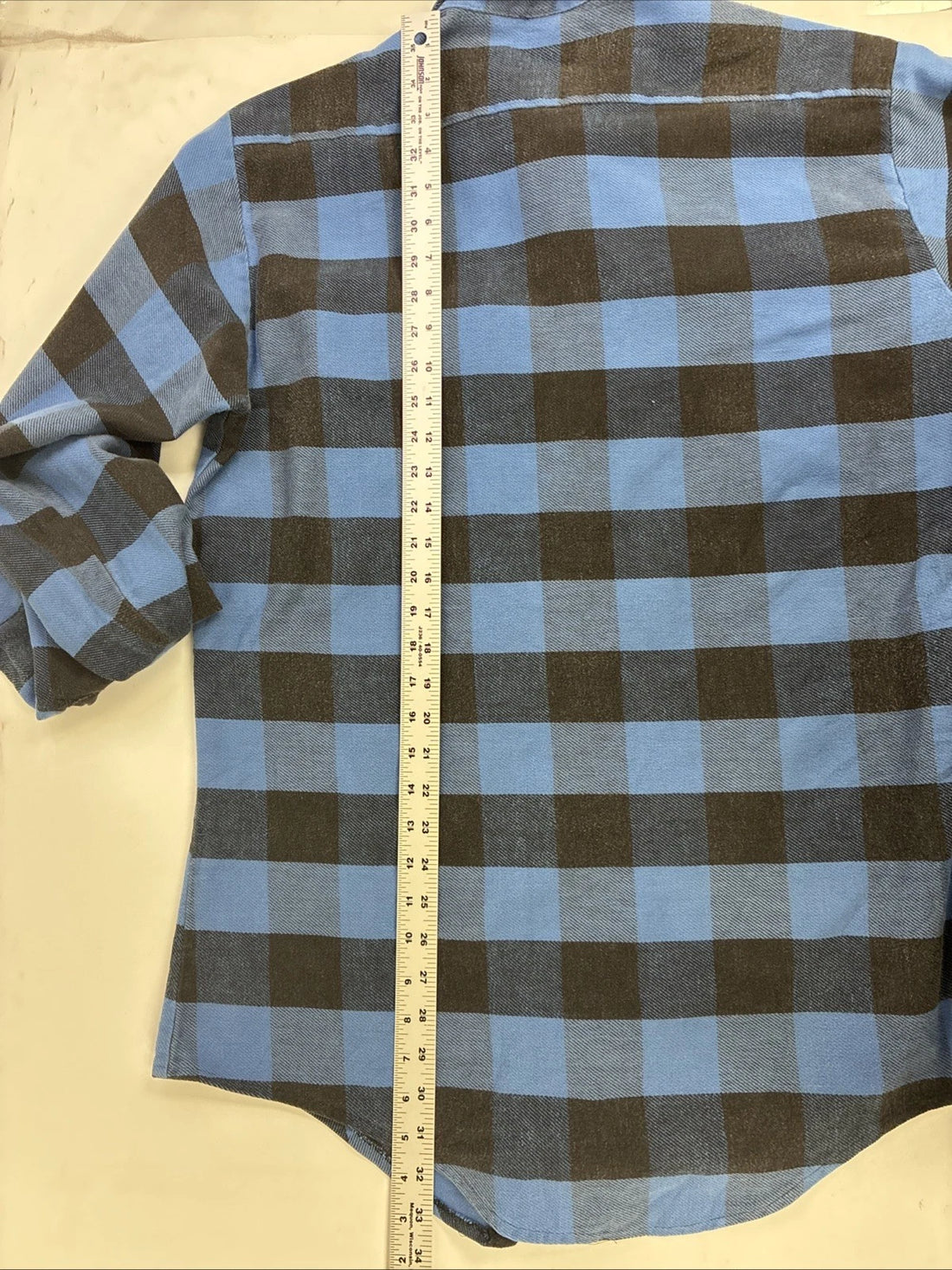 Back Country Blue Buffalo Plaid Button Up Shirt Size XL
