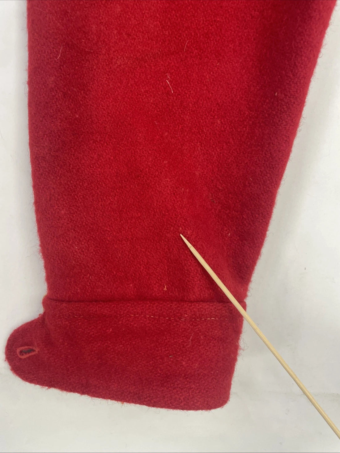 Vintage Johnson Woolen MIlls Wool Jacket Size Large Red