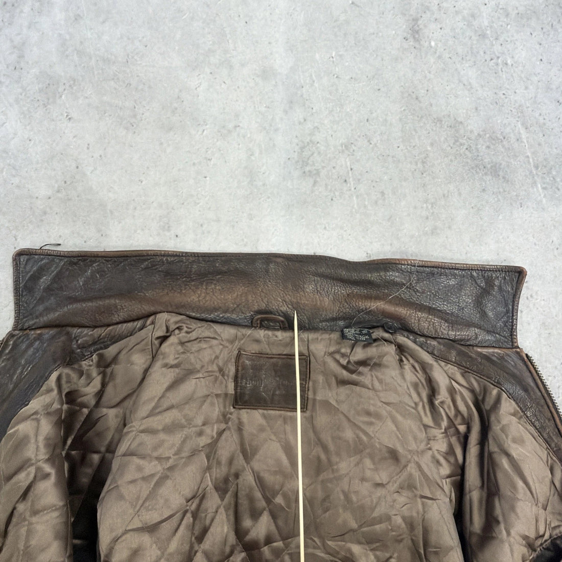 Vintage Hunt Club Leather Bomber Jacket Size Large