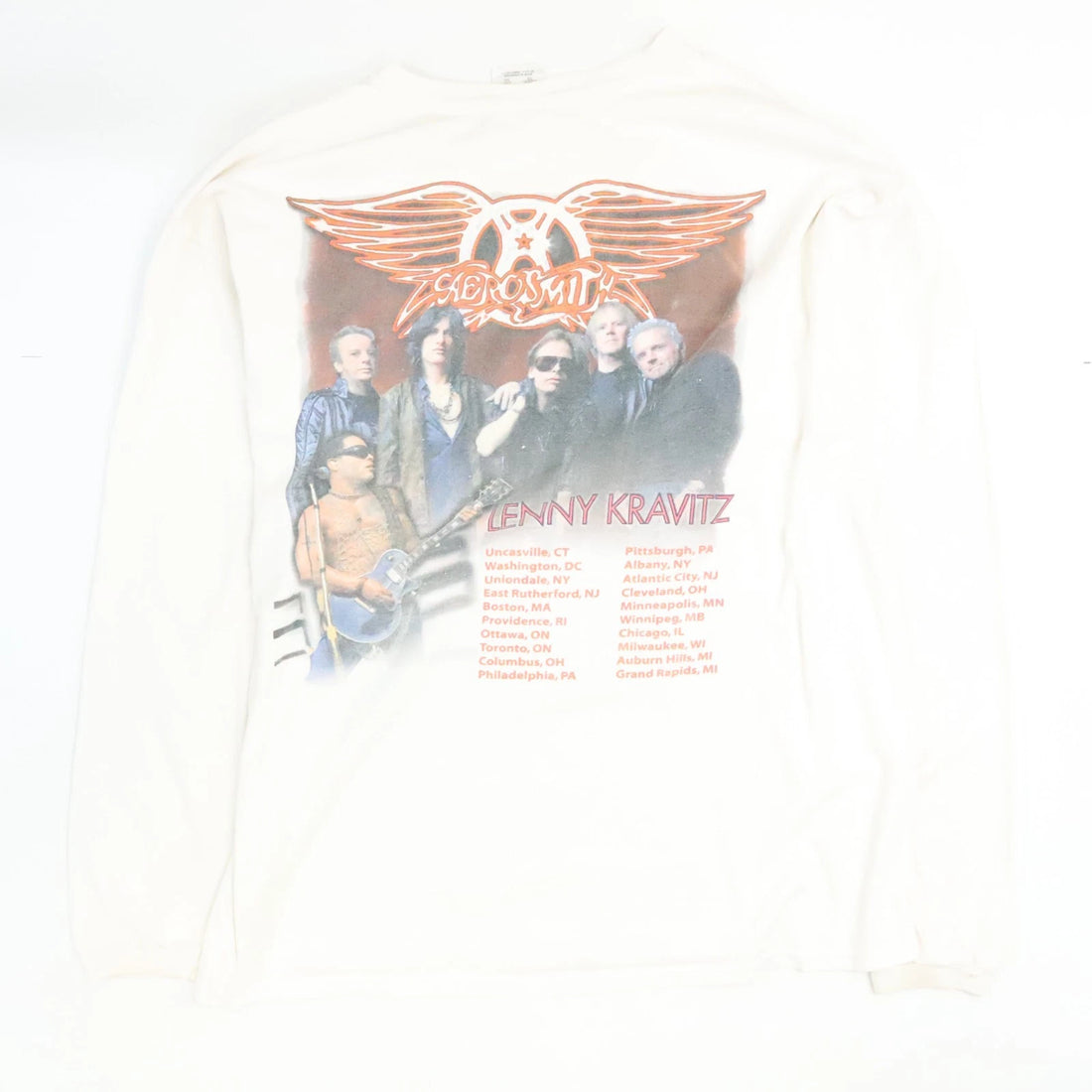 Vintage Aerosmith Rockin' The Joint Tour Long Sleeve T-Shirt Size XL 2006