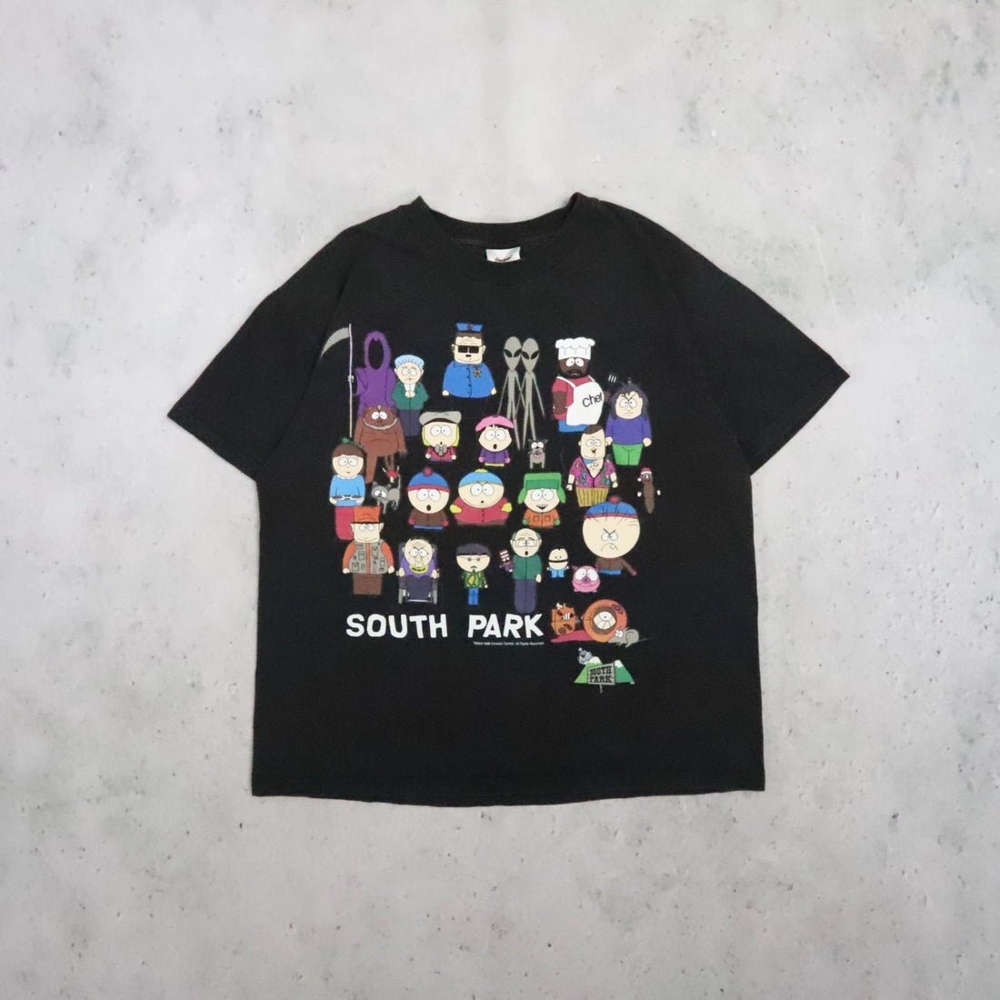 Vintage South Park T-Shirt Size Medium TV Show Promo 1998 90s