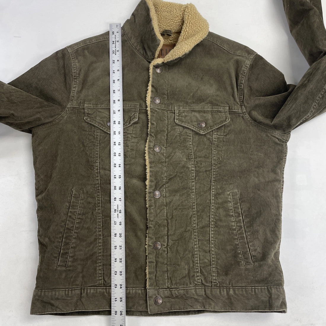Gap Sherpa Lined Corduroy Trucker Jacket Size Medium