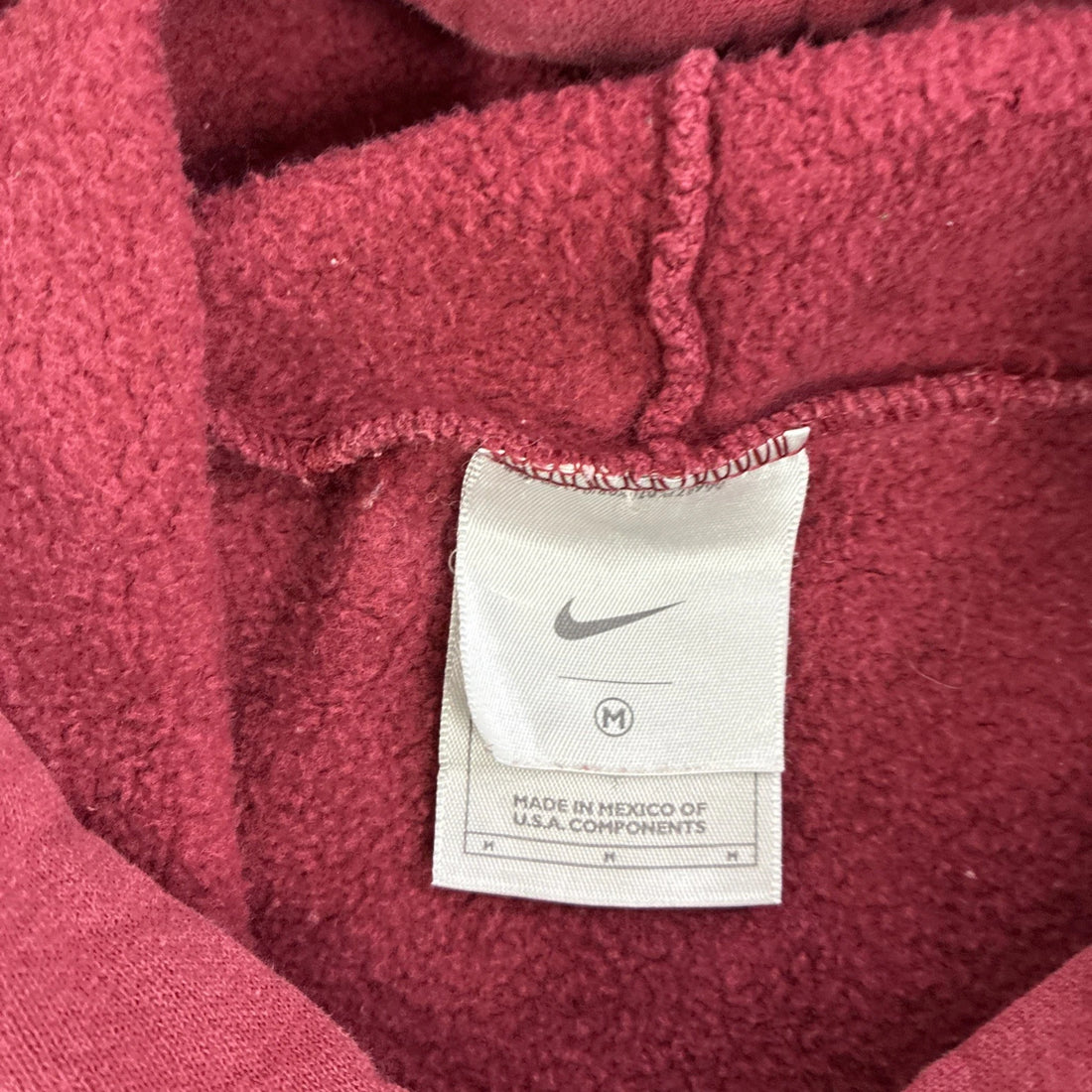 Vintage Nike Middle Swoosh Sweatshirt Hoodie Size Medium