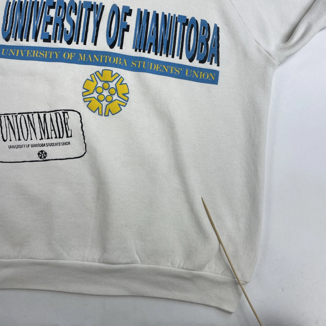 Vintage University Of Manitoba Student Union Crewneck Sweatshirt Size Large 90s
