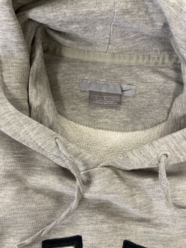 Vintage Nike Sweatshirt Hoodie Size Large Gray Spell Out