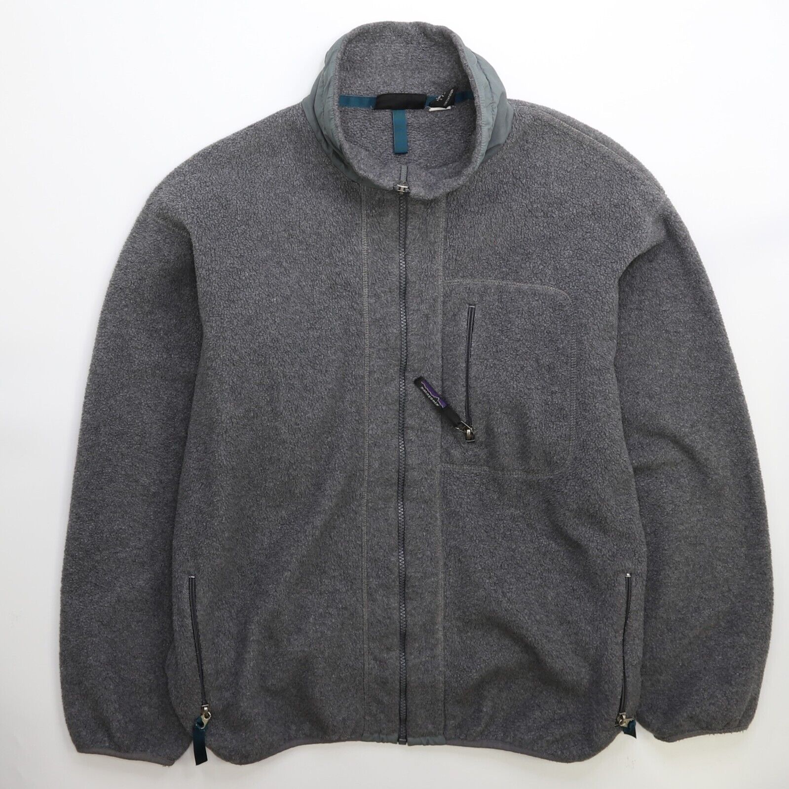 Patagonia Synchilla Grey Fleece top Sweater Sz. Large