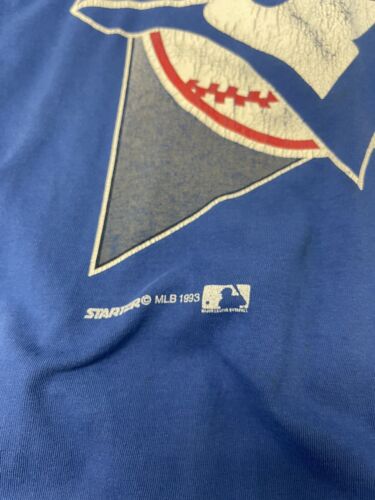 Vintage Toronto Blue Jays Starter T-Shirt Size Large Blue 1993 90s MLB