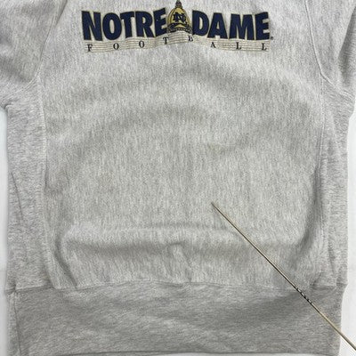 Vintage Notre Dame Football Champion Reverse Weave Sweatshirt Large 90s NCAA