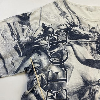 Vintage Greece Troy All Over Print T-Shirt Size Large