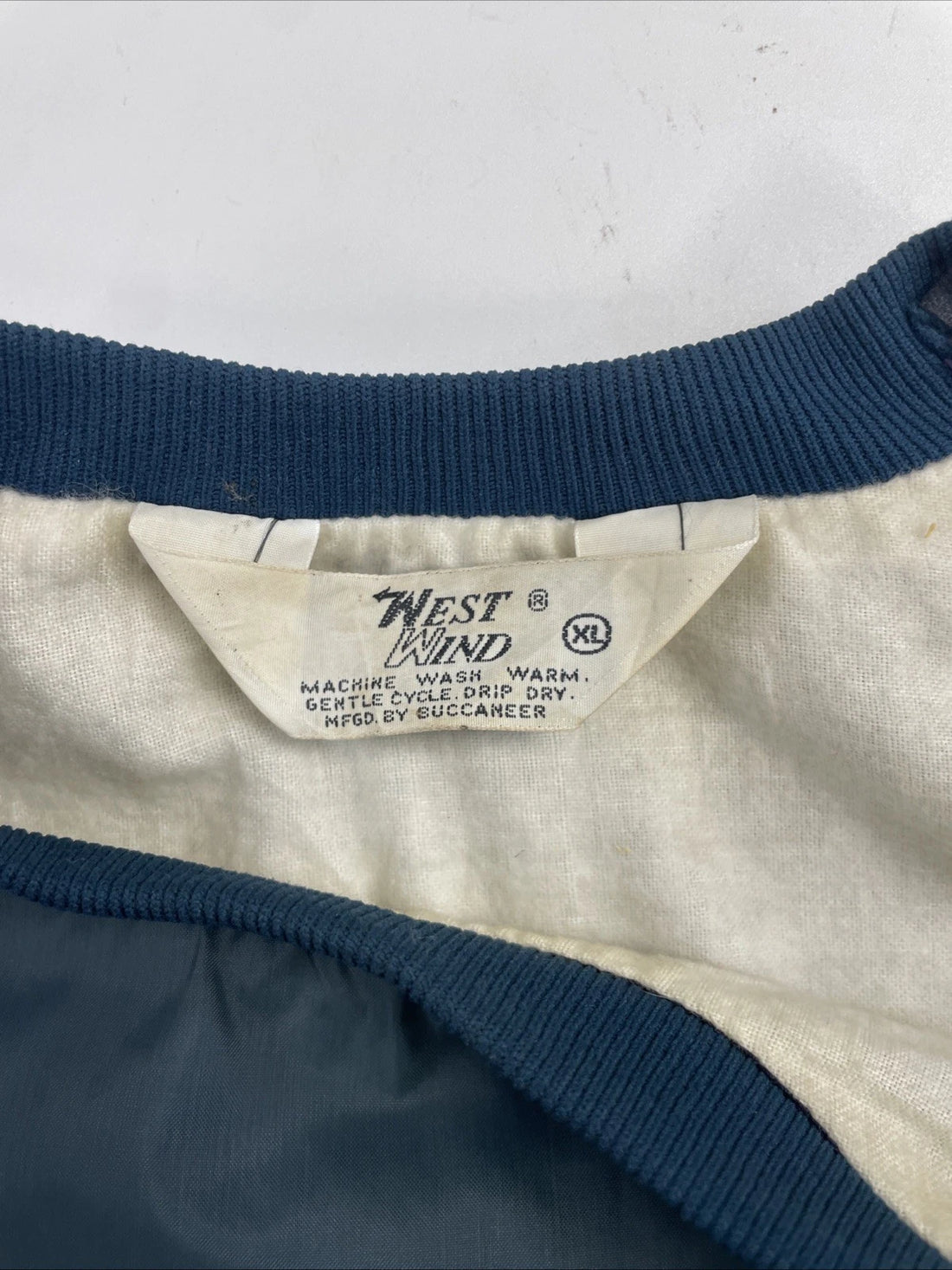 Vintage Mendota Saloon West Wind Pullover Light Jacket Size XL Chain Stitched