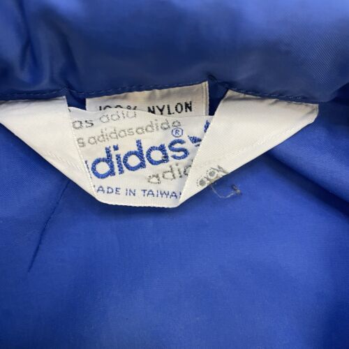 Vintage Adidas Windbreaker Light Jacket Size Medium Blue