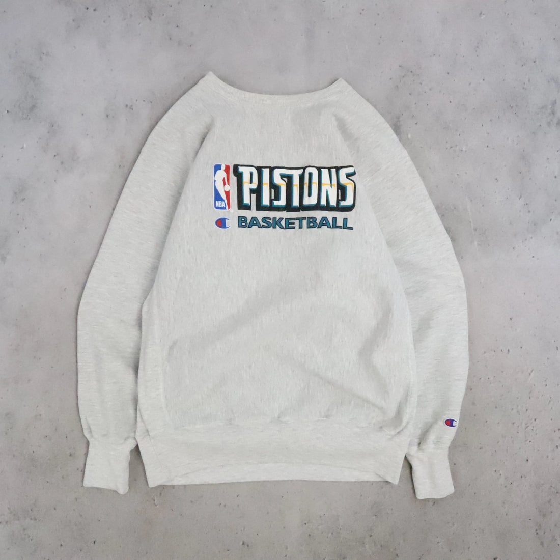 Detroit Pistons Champion Reverse Weave Crewneck Sweatshirt XL Vintage 90s NBA