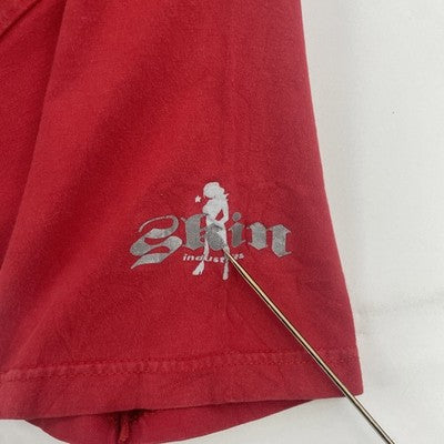 Vintage Skin Industries T-Shirt Size 2XL Red Y2K
