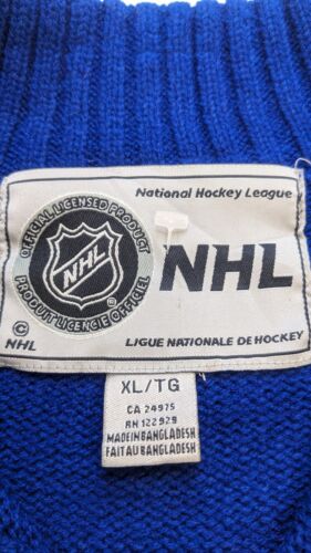 Toronto Maple Leafs 1/4 Zip Pullover Sweater Size XL NHL