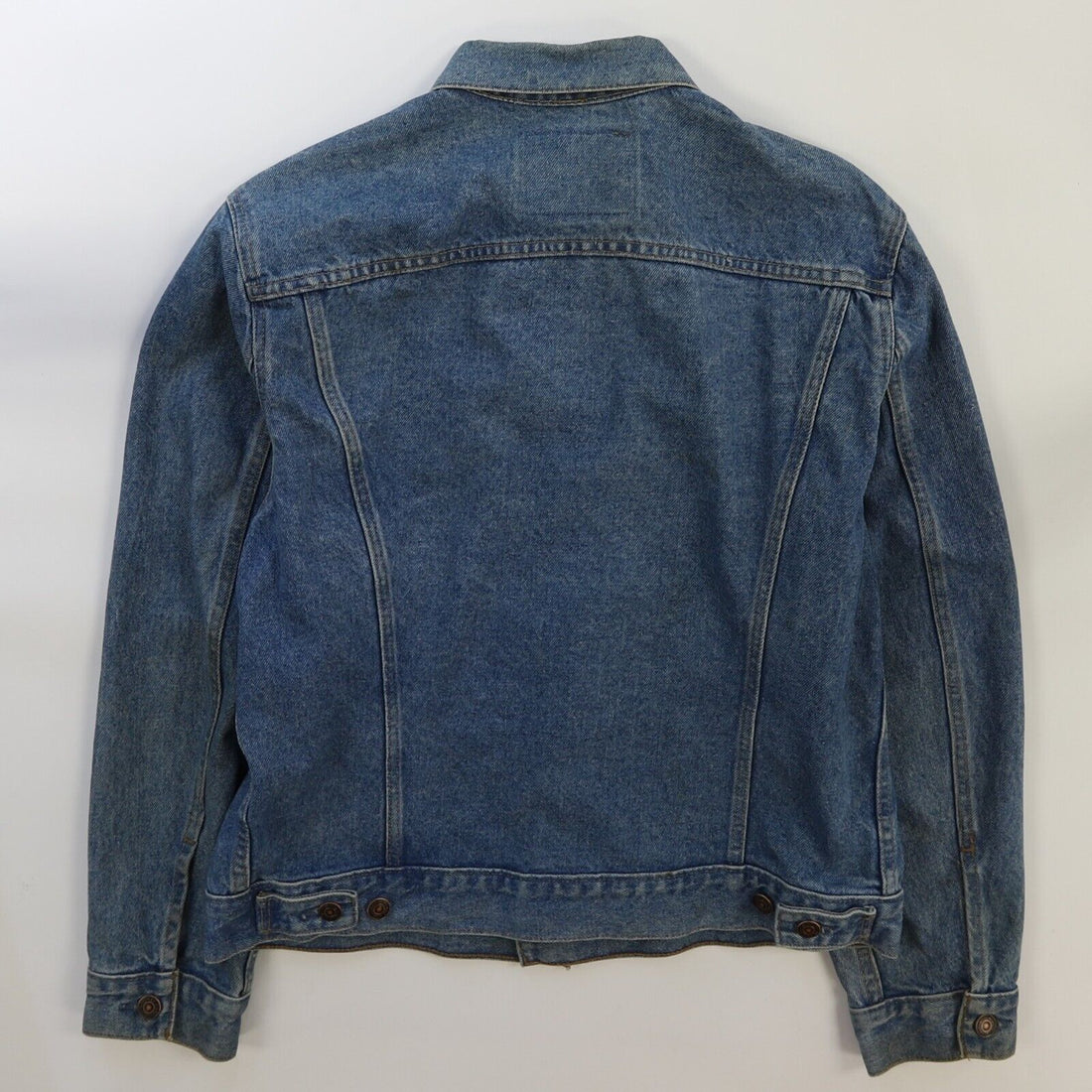 Vintage Levi Strauss & Co Denim Trucker Jacket Size 40 Orange Tab