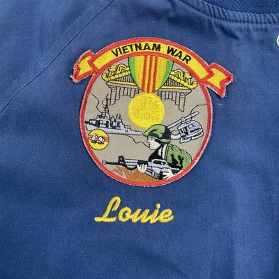 Vintage Cloquet Honor Guard Vietnam War Patch Bomber Jacket XL