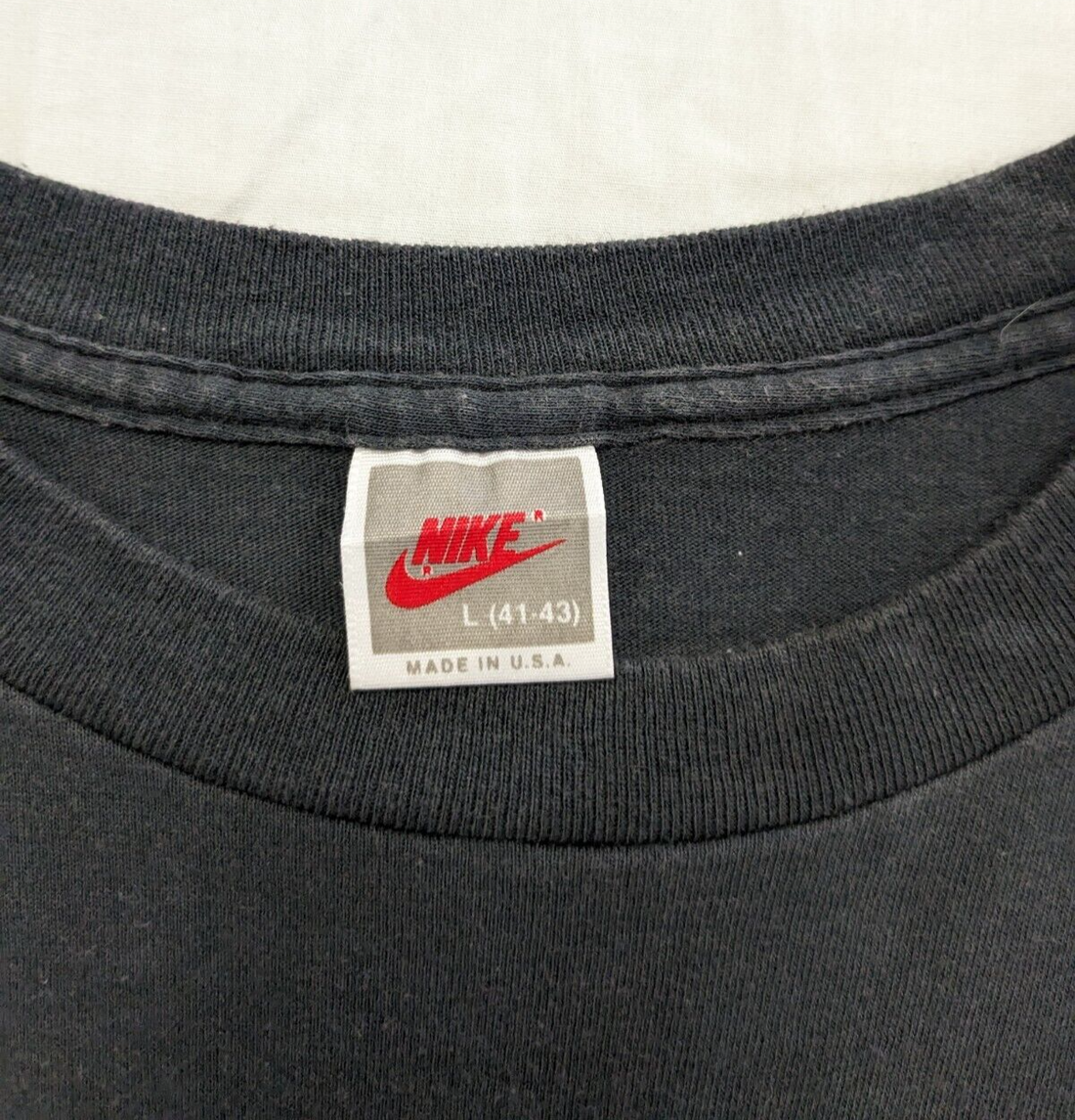 Vintage 8 Mile Road Race Nike T-Shirt Size Large Black 80s 90s