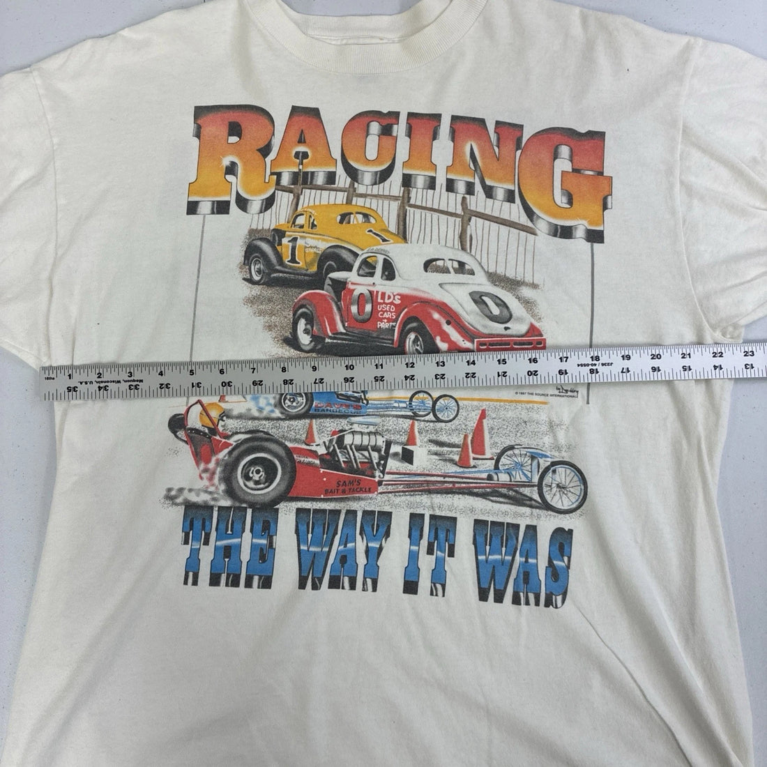 Vintage Racing The Way It Was The Way It Is T-Shirt Size XL 90s