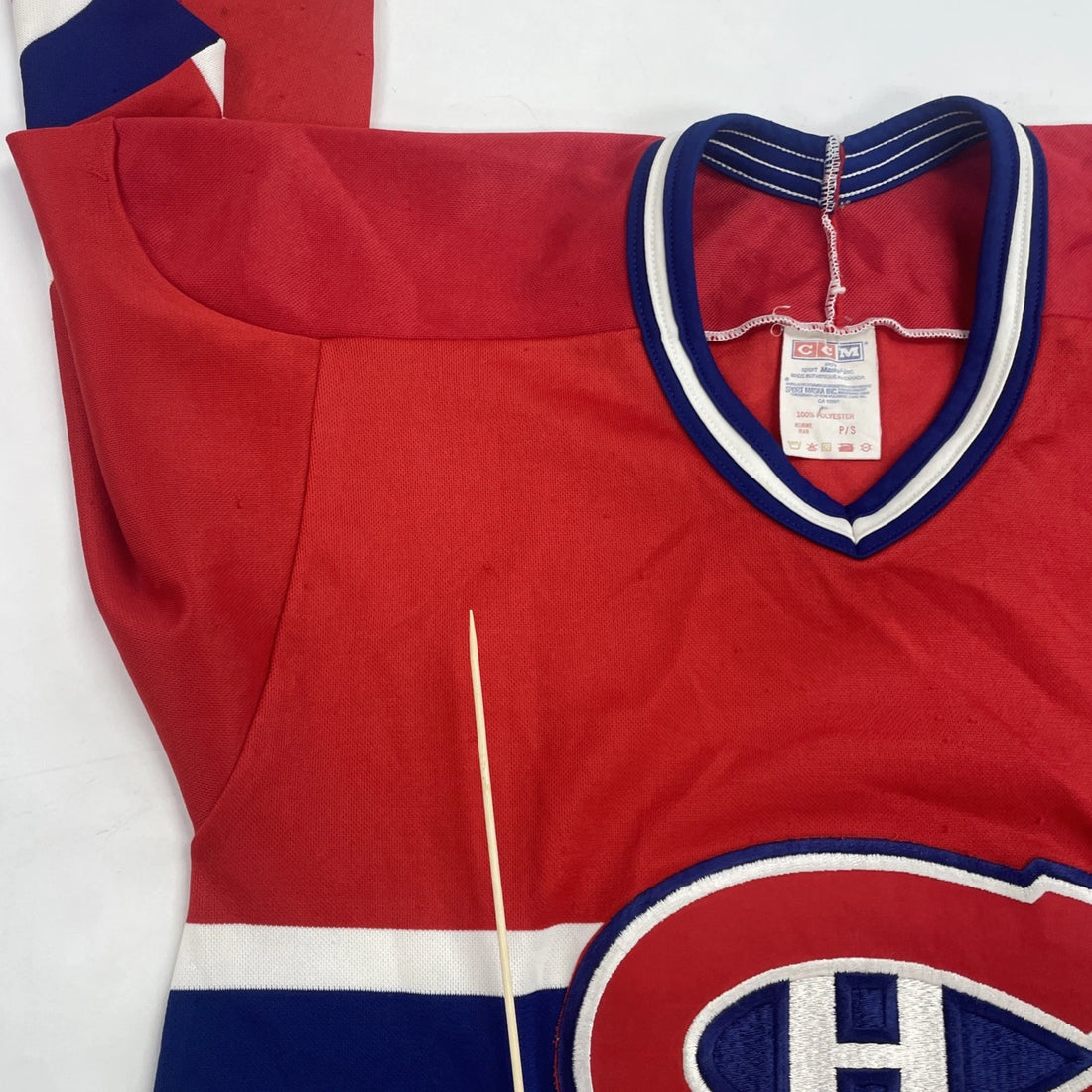 Vintage Montreal Canadiens CCM Maska Hockey Jersey Size Small NHL