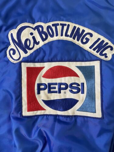 Vintage Pepsi Bottling Bomber Workers Jacket Size Large