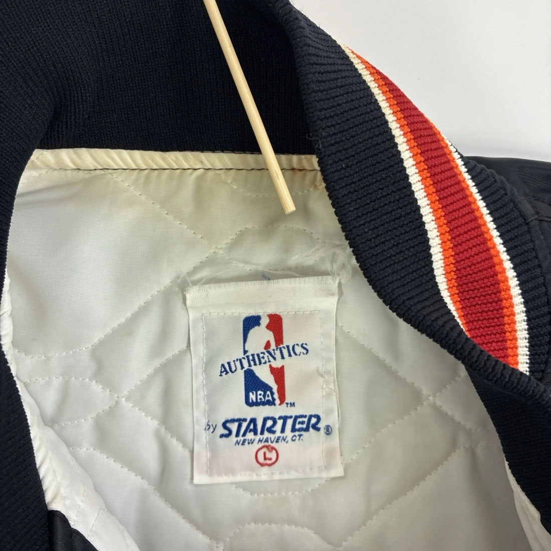 Miami Heat Starter Satin Bomber Jacket Size Large NBA