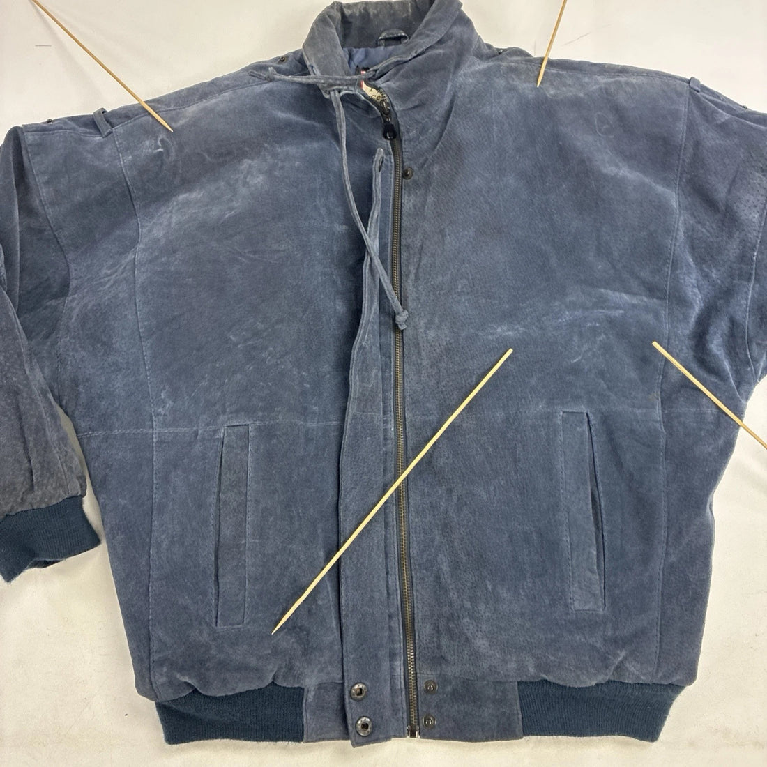 Vintage Leather Suede Bomber Jacket Size Medium