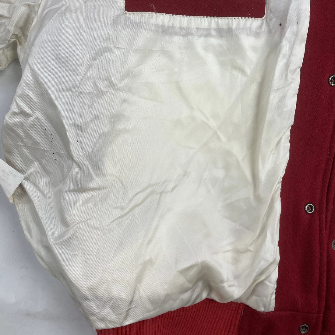 Vintage Louisville Slugger Baseball Leather Wool Varsity Jacket Size Large